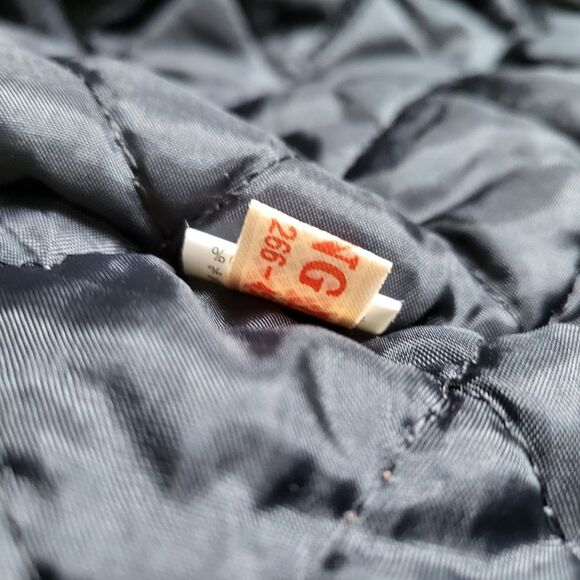 VTG Velvet Velour Rayon Quilted Liner Art To Wear Leather Trim Bomber Jacket OS - Picture 8 of 11